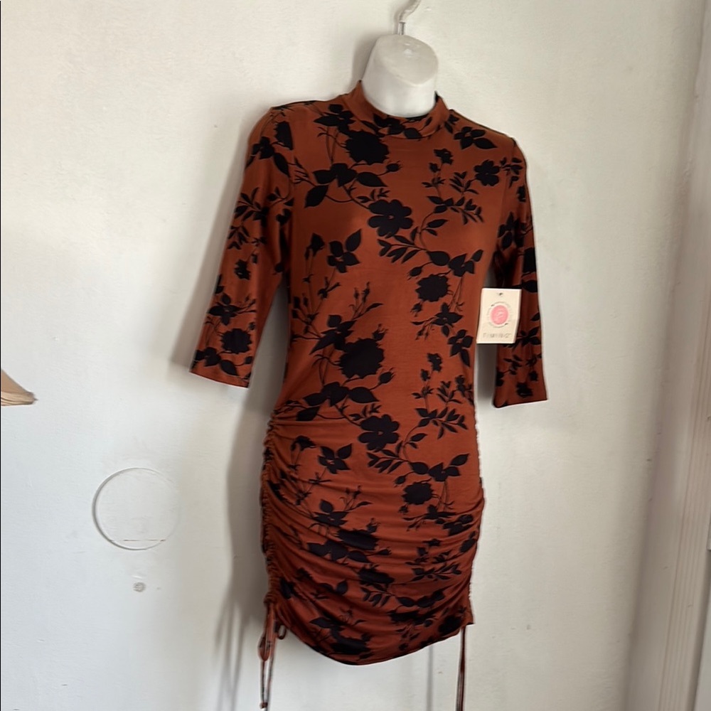Floral Brown Dress